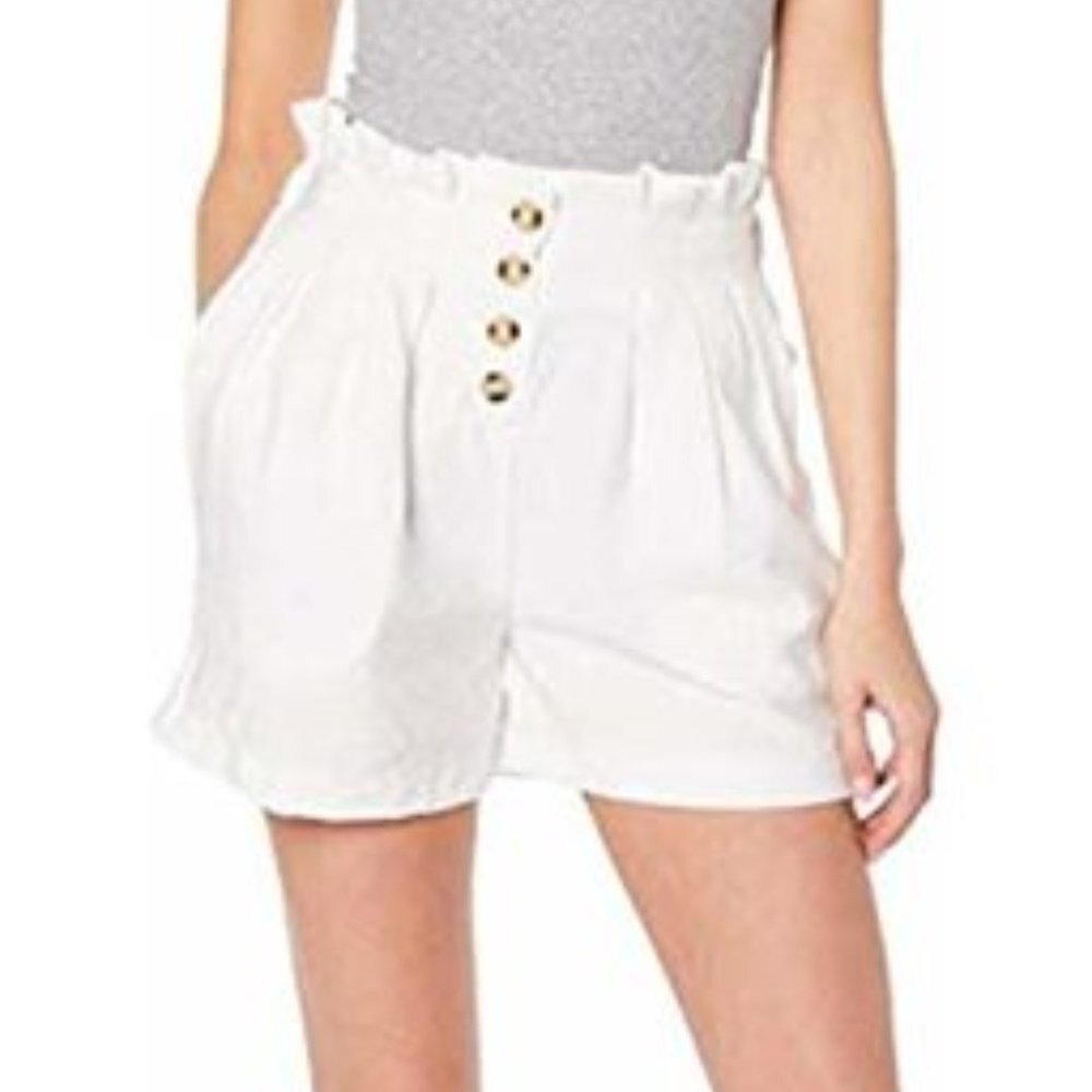 SPARKZ COPENHAGEN High Waisted Shorts White XS S M L